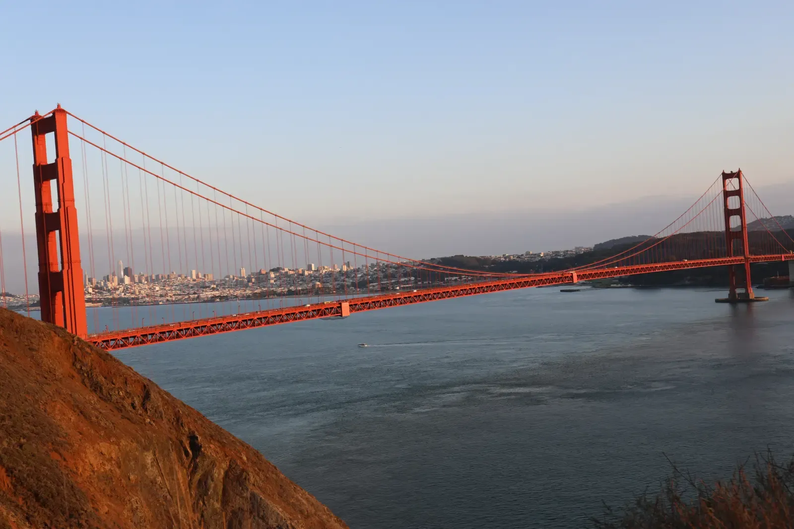 Golden Gate Bridge and San Francisco skyline, the flagship coastal tour
